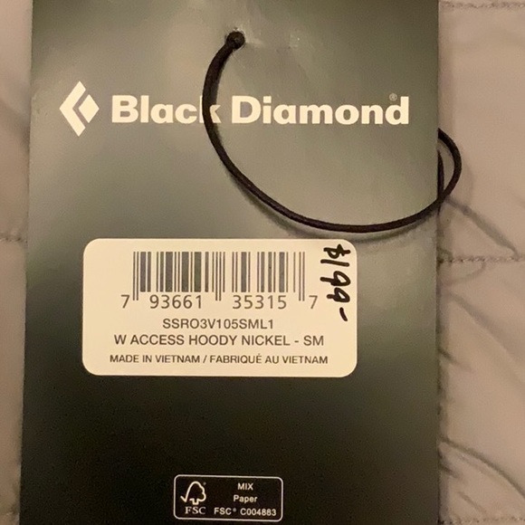 Black Diamond W ACCESS HOODY - Nickel - Small - Picture 9 of 16